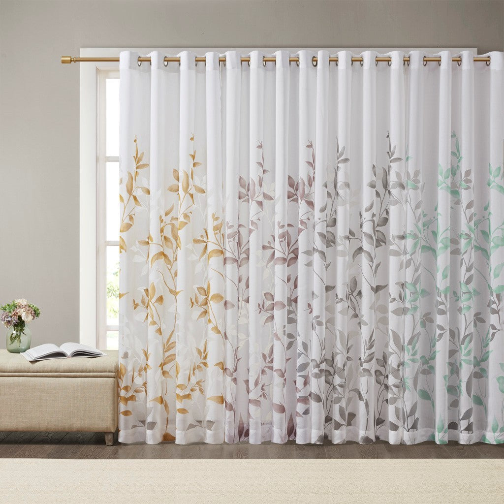 Burnout Printed Curtain Panel (Only 1 Pc Panel)