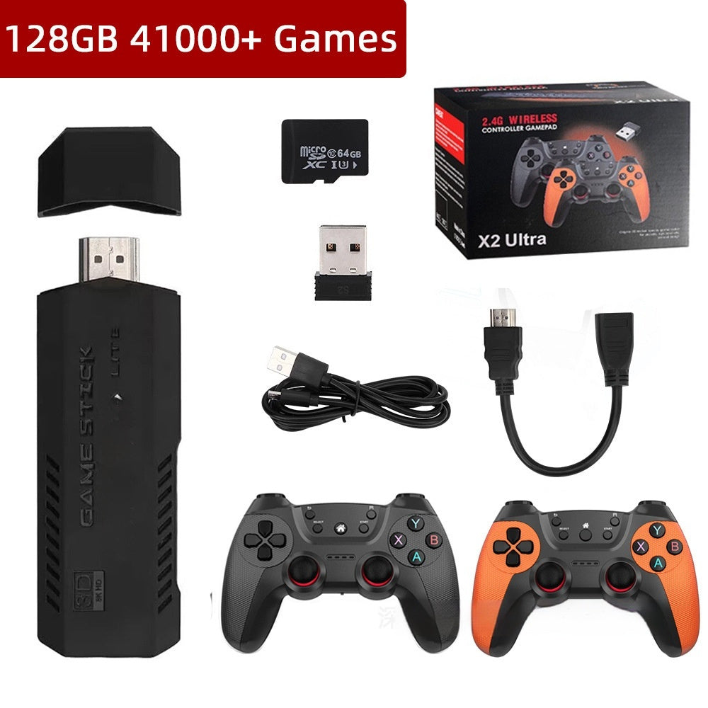 X2 Ultra Home TV Game Console HD 24g Wireless HDMI Double Player Arcade 3D