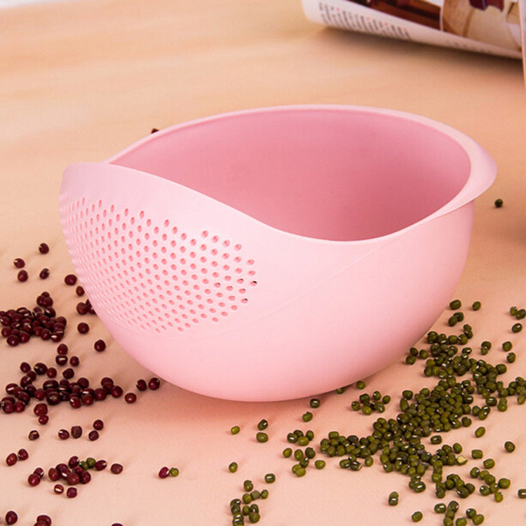 Multi-functional Thickened Round Plastic Fruit And Vegetable Draining Basket
