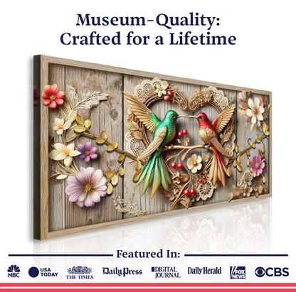 3D Hummingbird Composition VII Wall Art