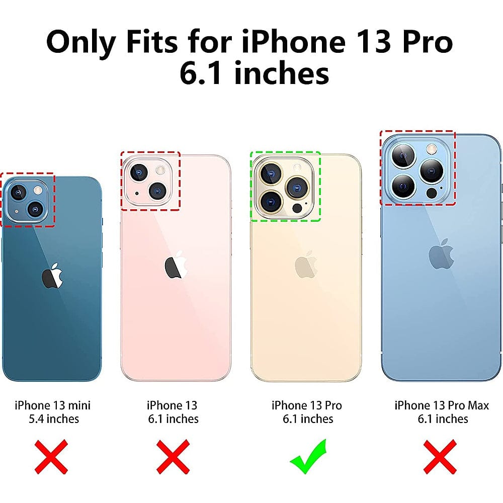 ZeroDamage Tempered Glass Rear Housing Protector (2-Pack) - iPhone 13 Pro