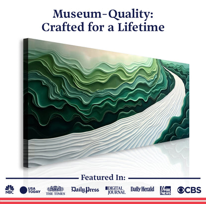 Green Current Harmony III Wall Art