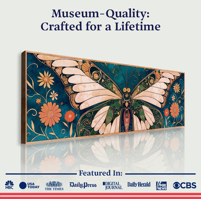 Butterfly in Vintage Form Wall Art