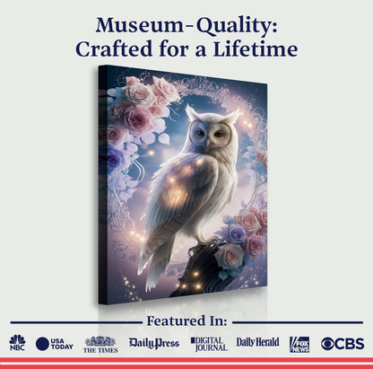 Owl in Sculptural Stillness Wall Art