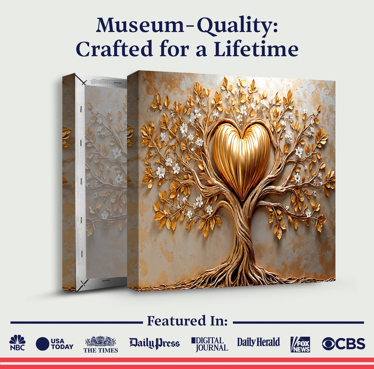 Radiant Heart Tree Wall Art