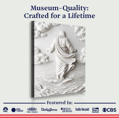 Christ Over the Waves – Modern Form Wall Art