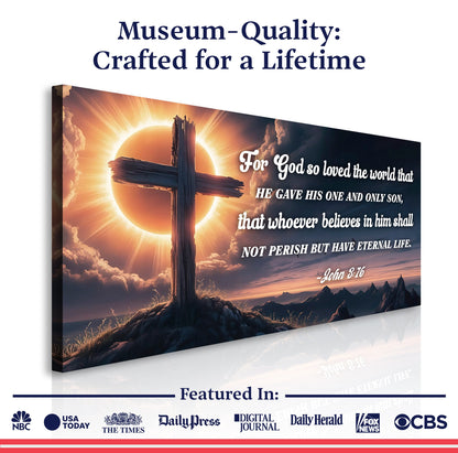 John 3:16 — Love Divine VII Wall Art