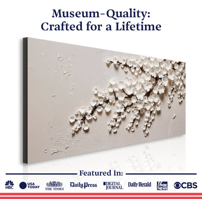 Ivory Cherry Blossoms — Wall Art