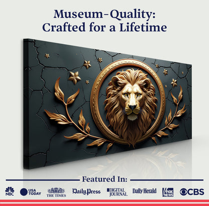 Lion of Majesty – 3D Panel Wall Art