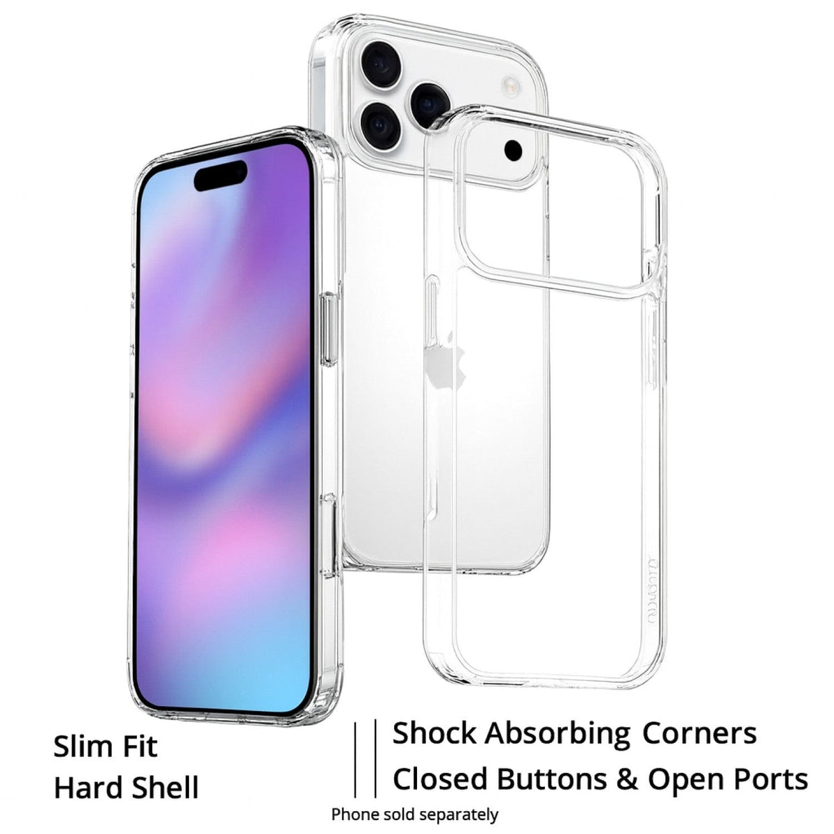 iPhone Air Clear Case - Slim, Anti-Slip Grip | Venture Series