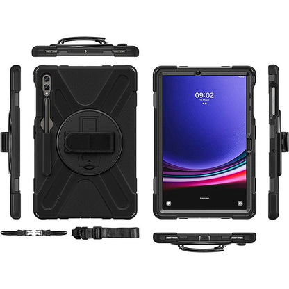 Raider X Series Heavy-Duty Hand Strap Case - Samsung Galaxy Tab S10+, Tab S9+, Tab S9 FE+, and Tab S8+
