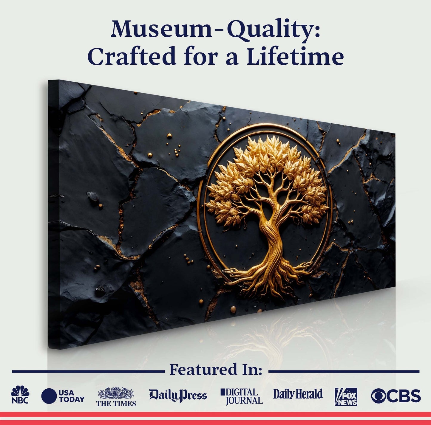 Golden Woodland Wall Art