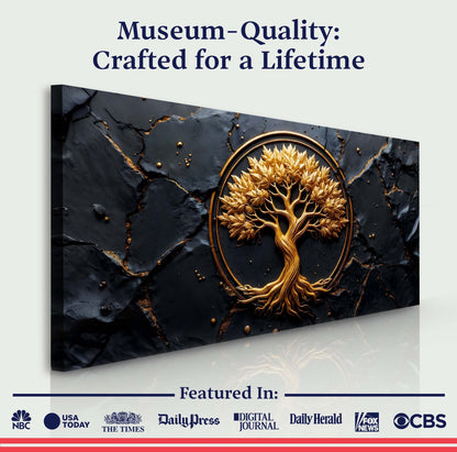 Golden Woodland Wall Art