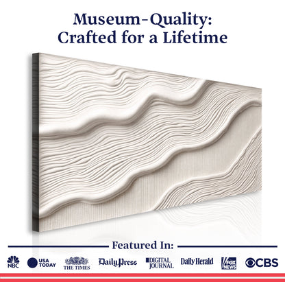 Sculpted Ivory Minimalism II Wall Art