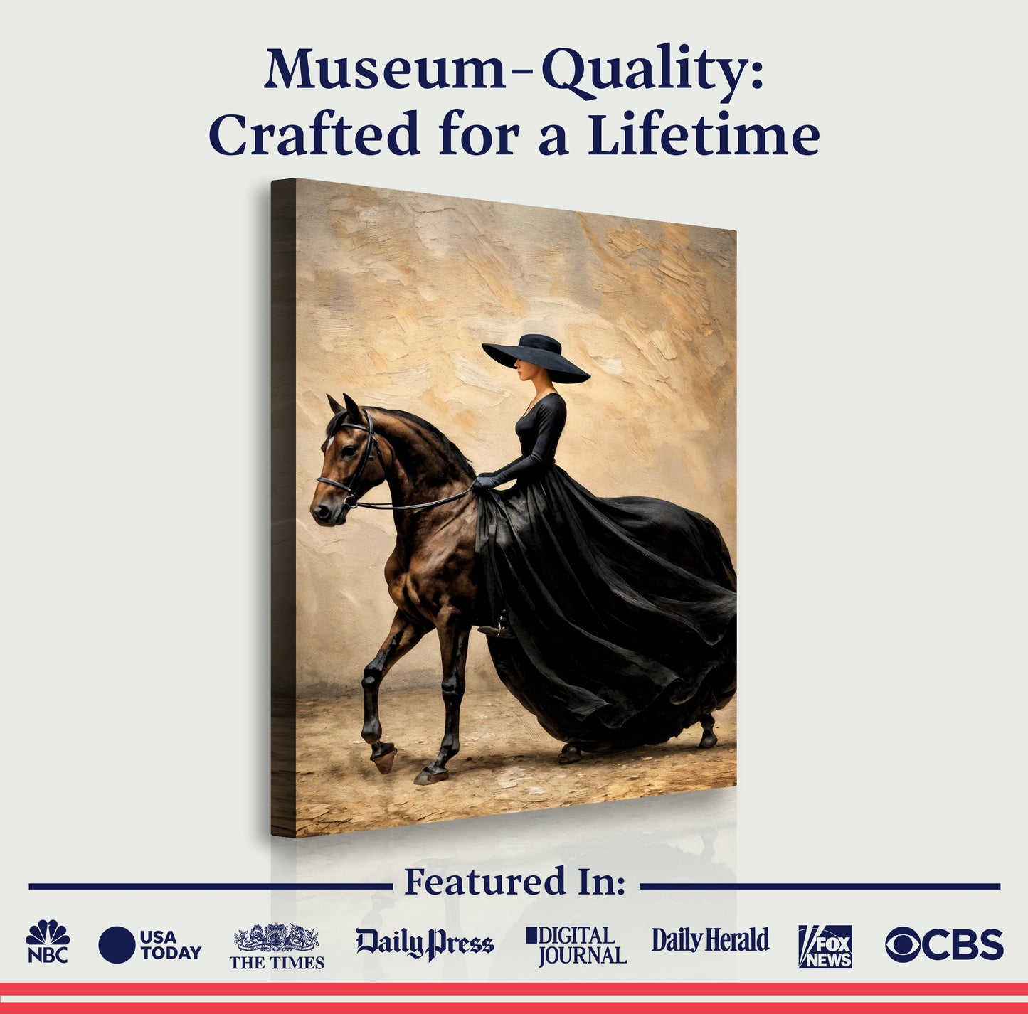 Equestrian Silhouette Study Wall Art