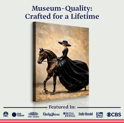 Equestrian Silhouette Study Wall Art
