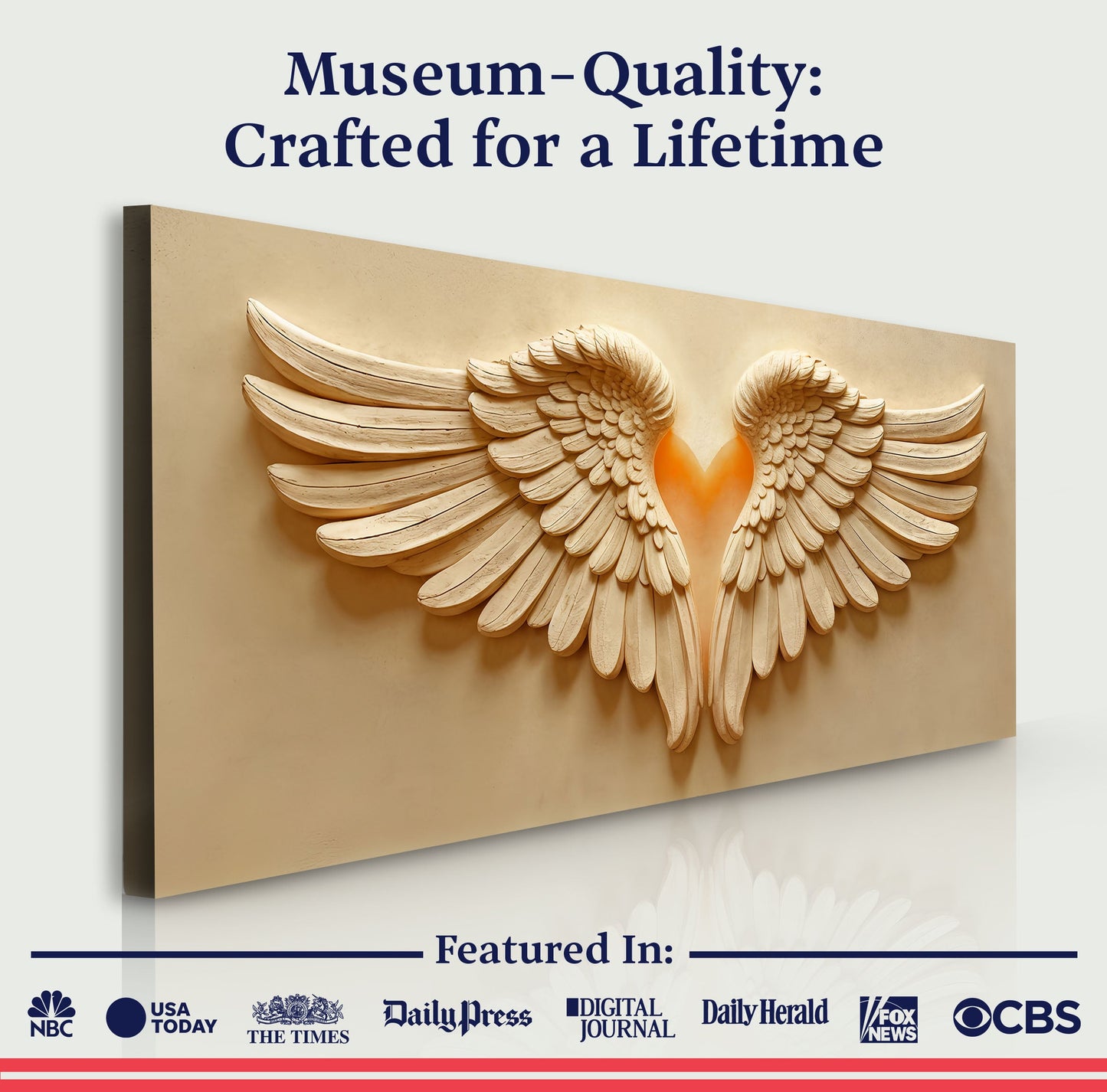 Sanctified Winged Reverence Wall Art