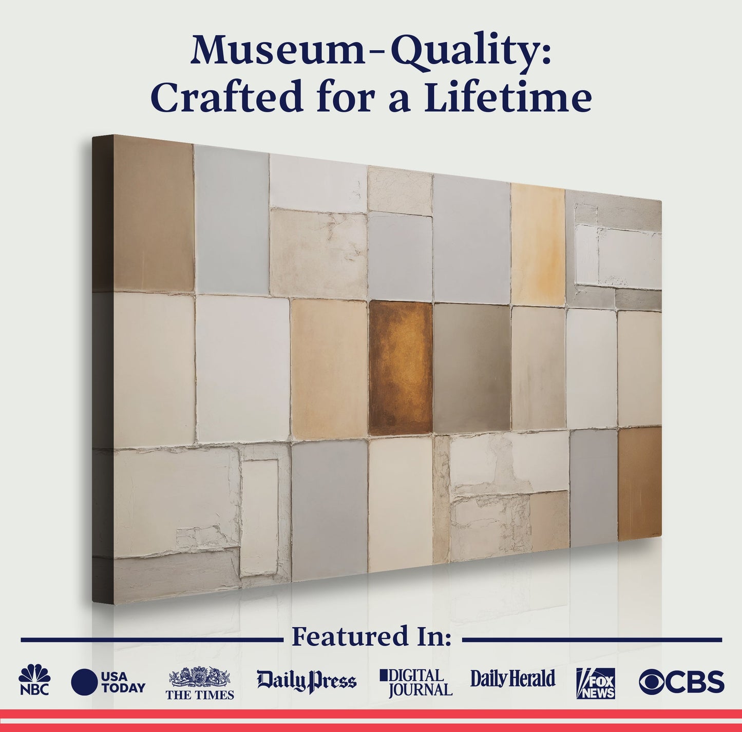 Geo‑Terra Patterned Canvas Wall Art