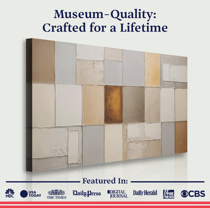 Geo‑Terra Patterned Canvas Wall Art