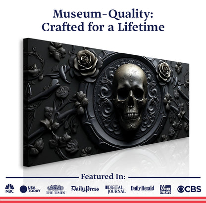 The Rose & Skull Form VI Wall Art