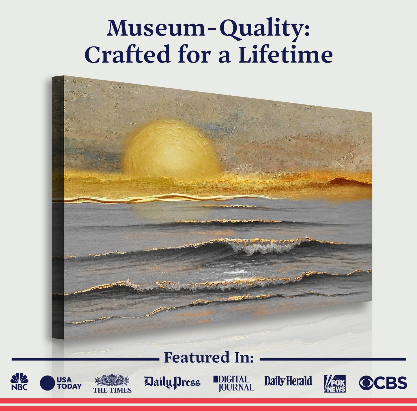 Golden Stillness Wall Art