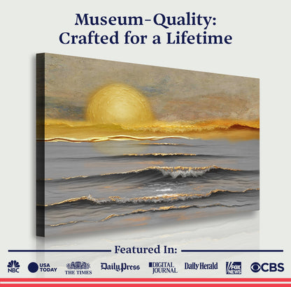 Golden Stillness Wall Art