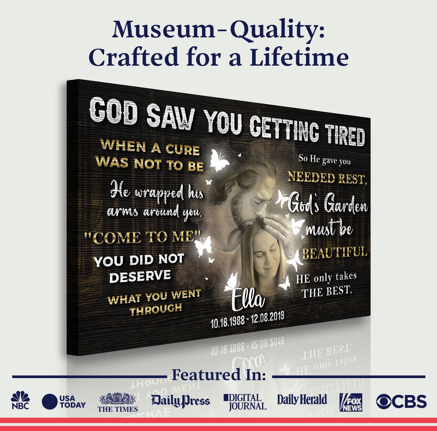 He Saw Your Weariness – Memorial Panel IV Wall Art