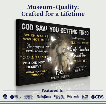 He Saw Your Weariness – Memorial Panel IV Wall Art