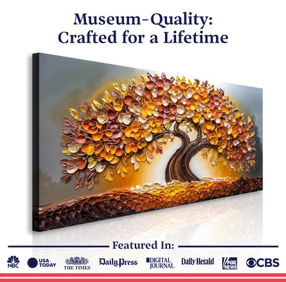 Autumnal Gold Essence Wall Art