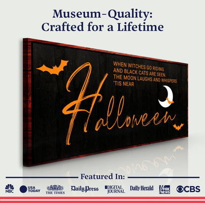 Witches at Twilight — Halloween Sign Wall Art