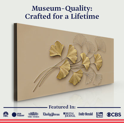 Metallic Botanical Essence Wall Art