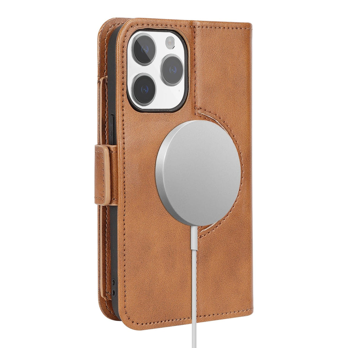 iPhone 15 Pro Leather Wallet Case with MagSafe - Card Holder | Indy Series
