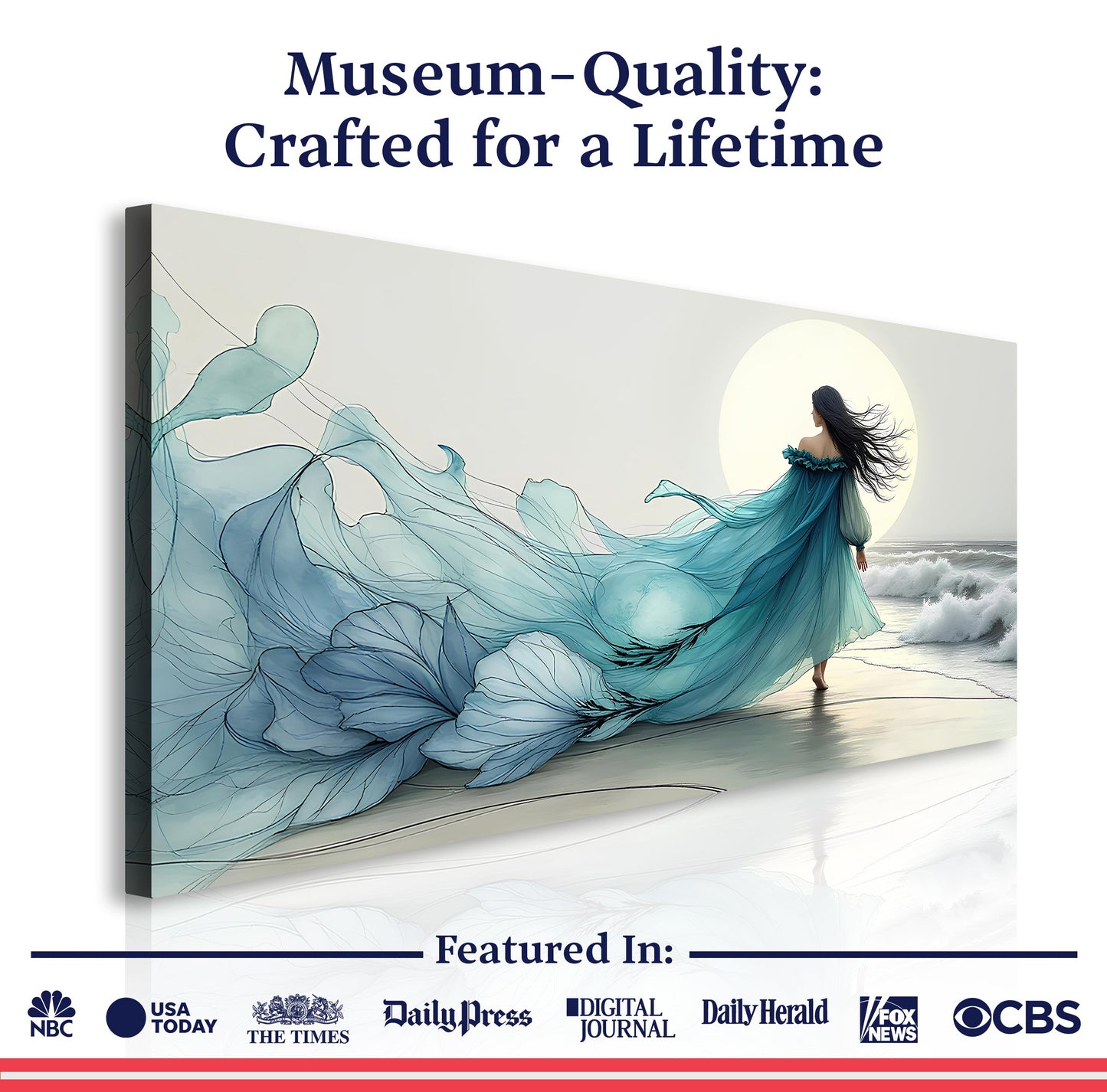 Marine Drift Abstraction Wall Art