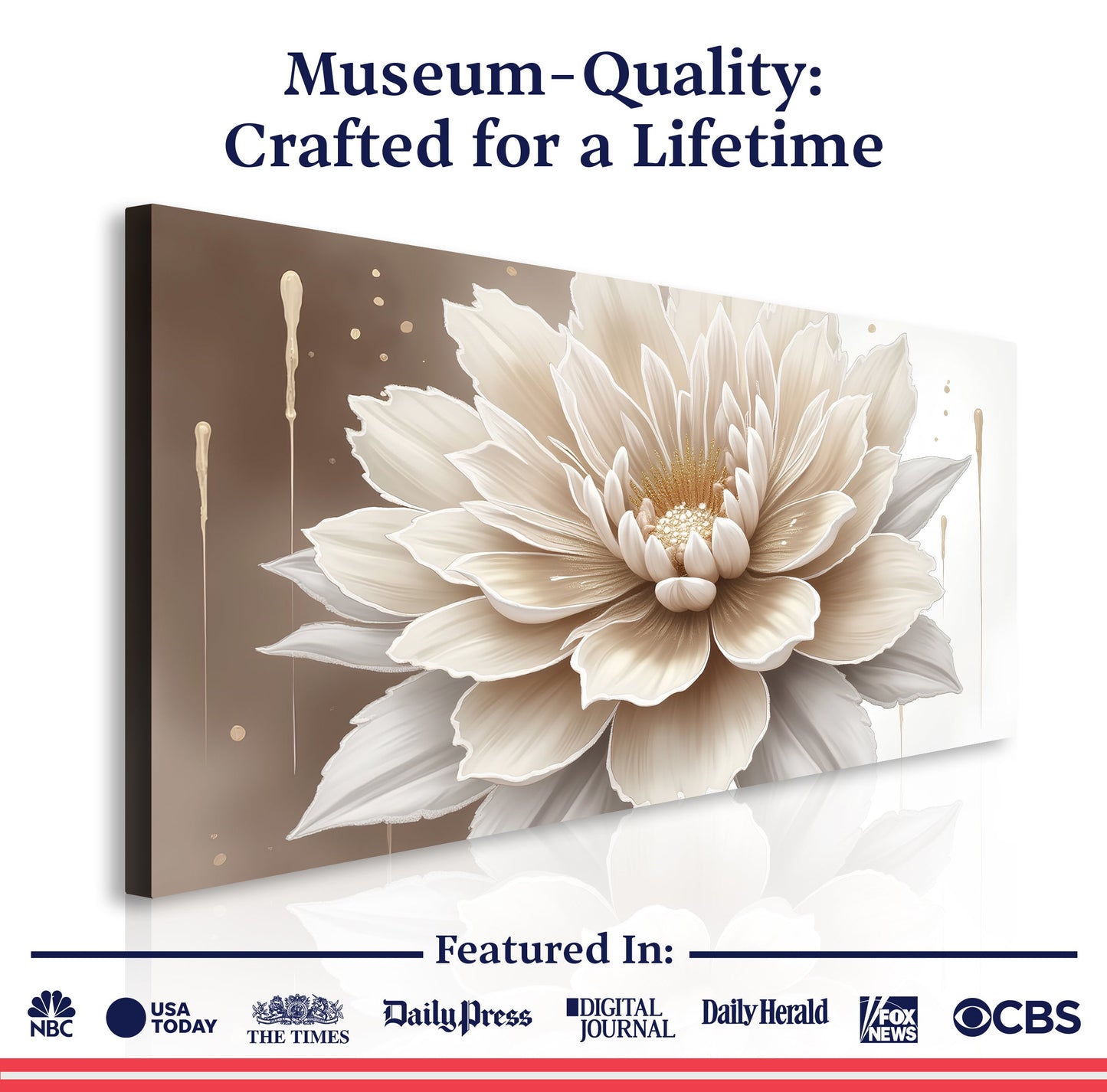 Neutral Petal Composition Wall Art