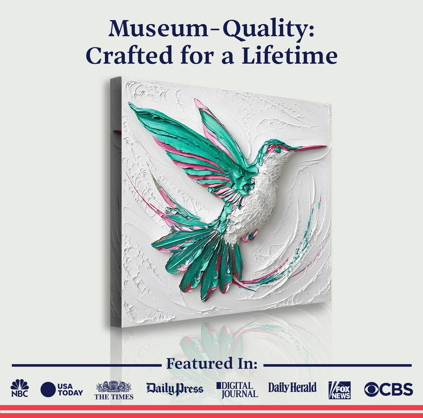 Sculpted Hummingbird Composition Wall Art