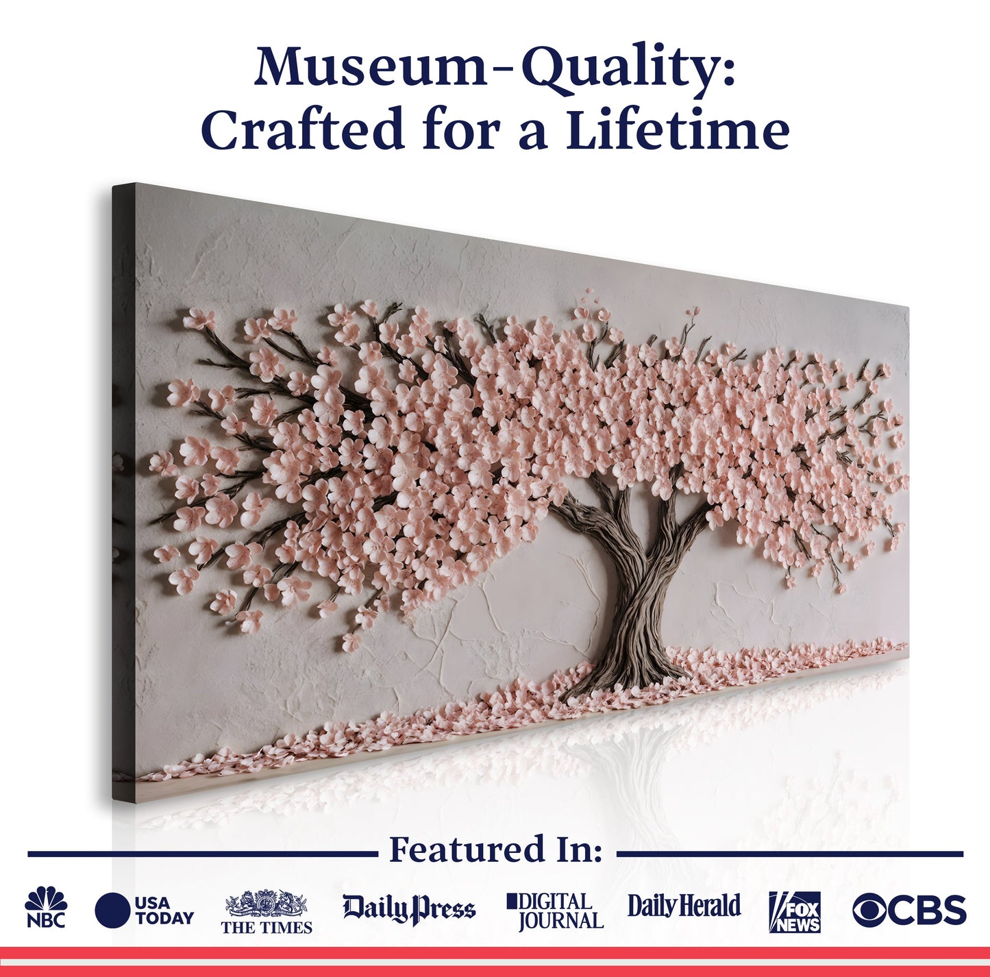 Soft Blush Blossoms Wall Art