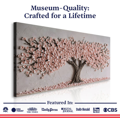 Soft Blush Blossoms Wall Art