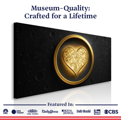 Shadowed Heart Wall Art