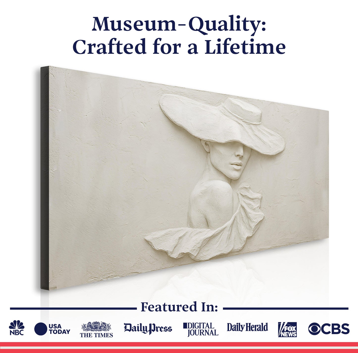 Sculptural Female Silhouette Wall Art