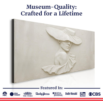 Sculptural Female Silhouette Wall Art
