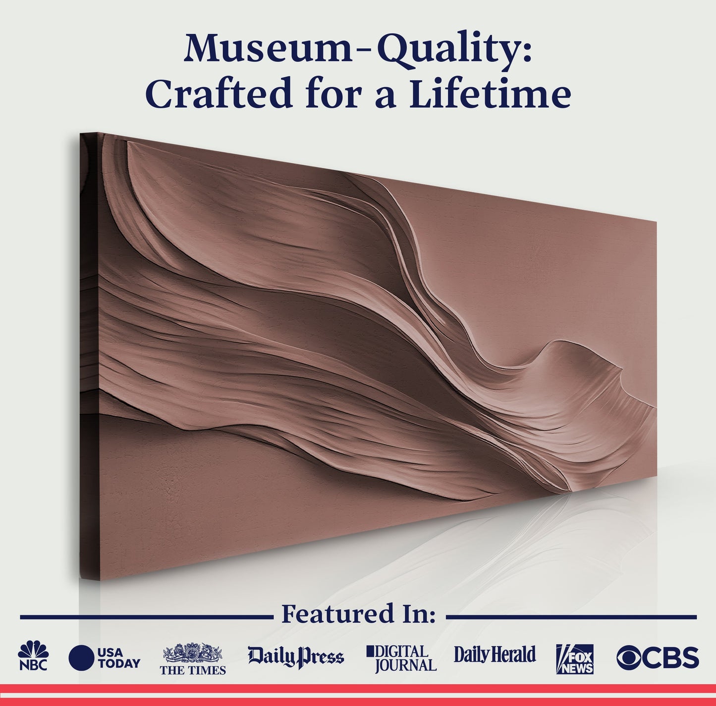 Terracotta Texture Motif Wall Art