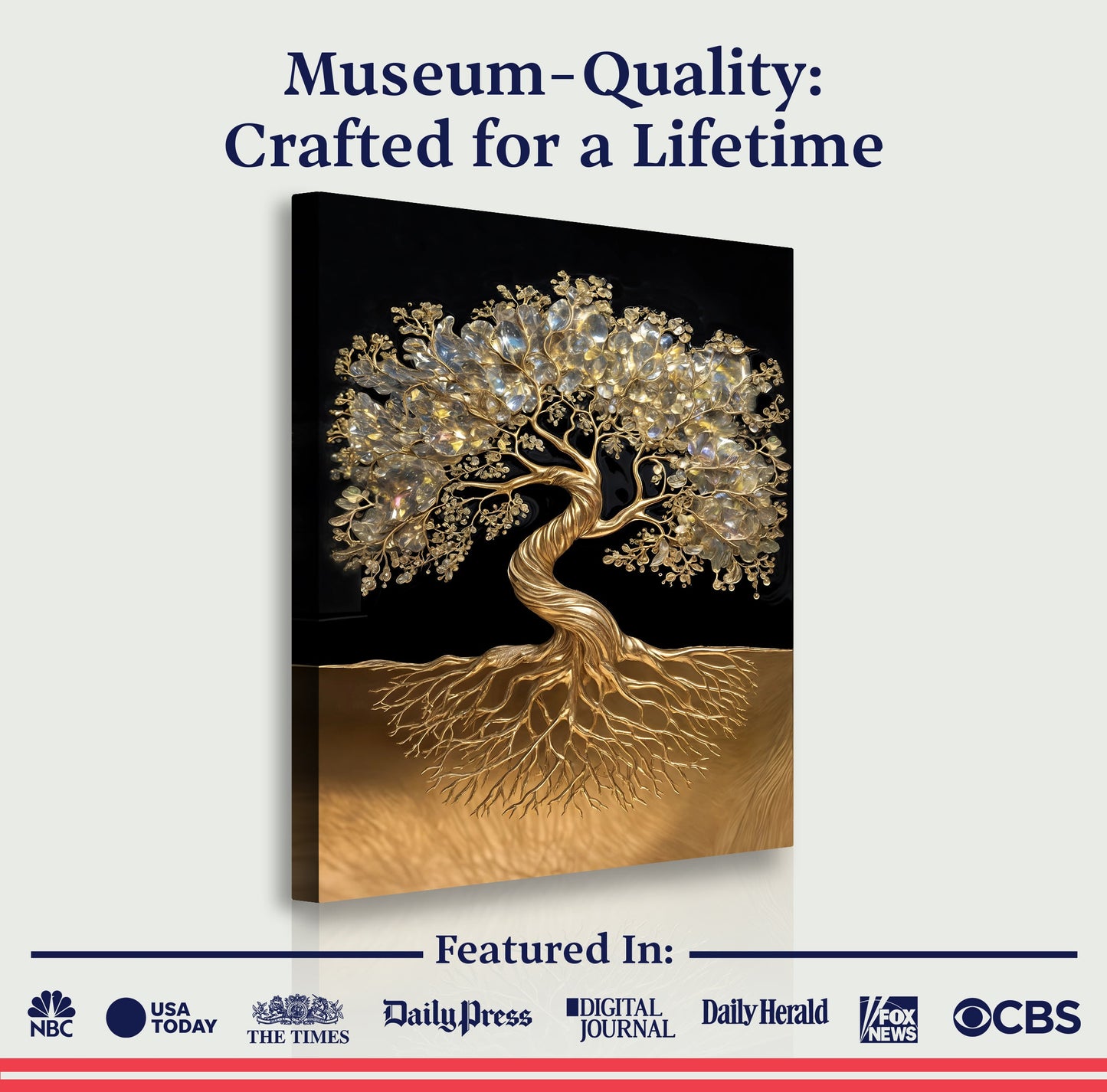 Contemporary Life‑Tree Silhouette Wall Art