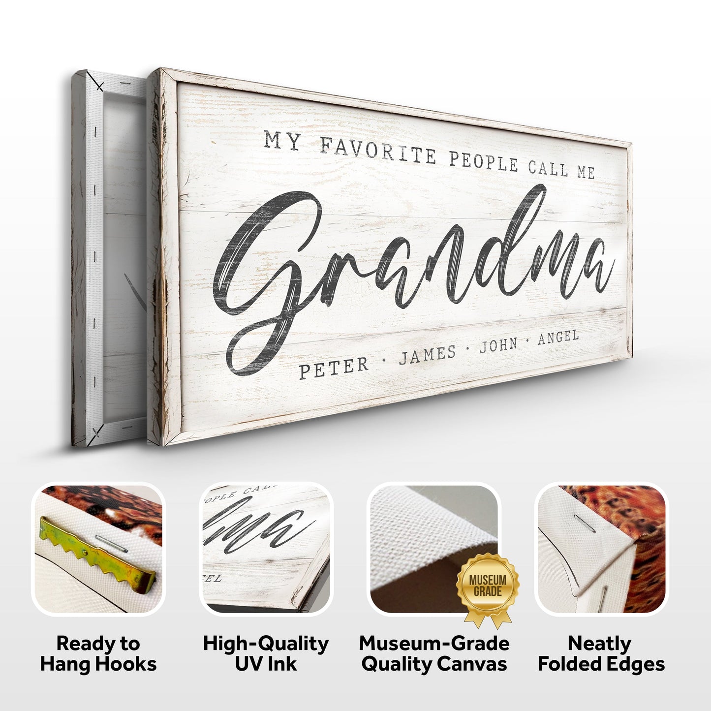 Grandma’s Favorite People – Modern Script Panel