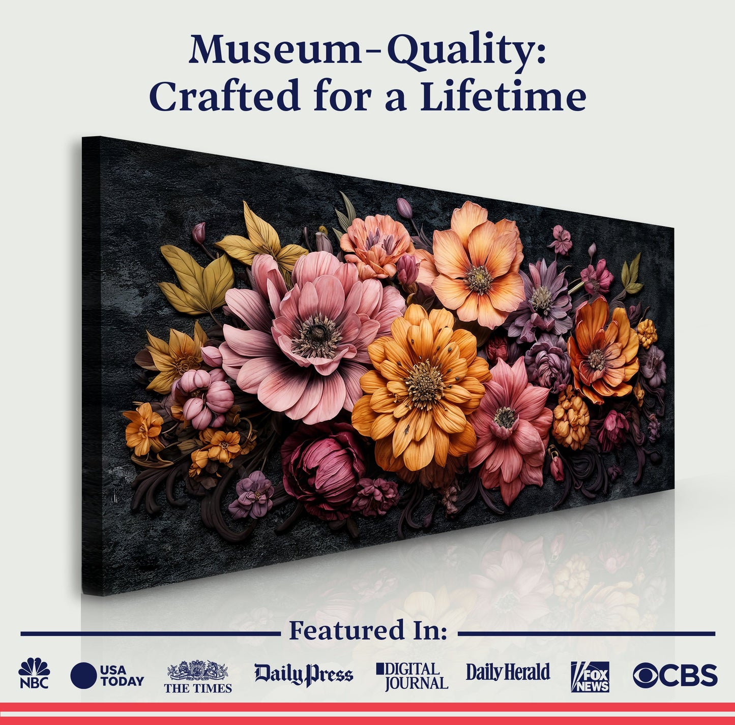 Vivid Bloom Composition Wall Art