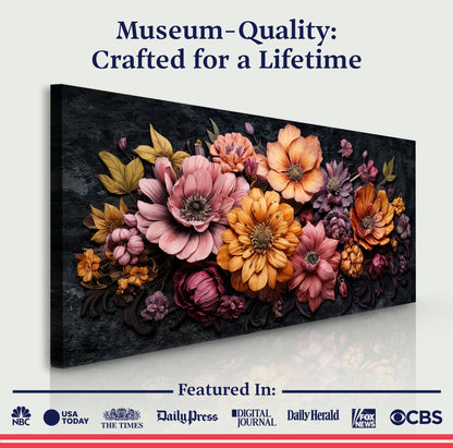 Vivid Bloom Composition Wall Art