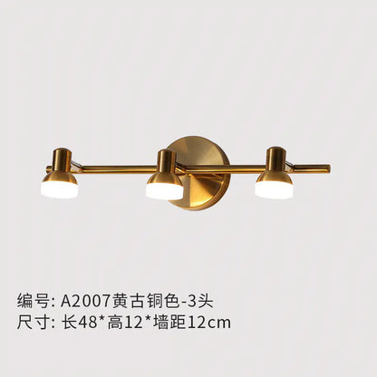 Modern Copper Wall Light for Bathroom Vanity Mirror