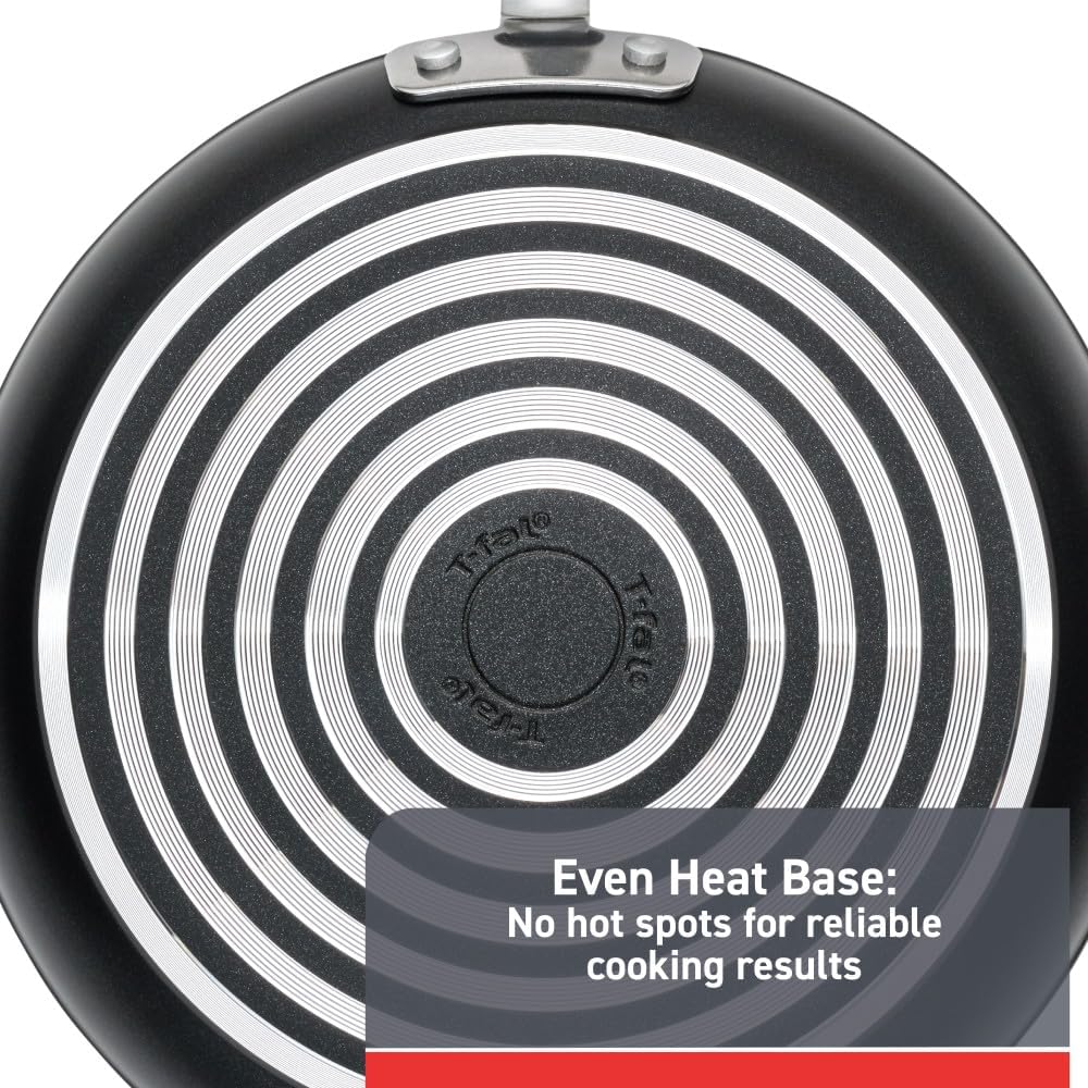 T-fal Advanced Nonstick Fry Pan 10.5 Inch Oven Safe 350F Cookware, Pots and Pans, Dishwasher Safe Black