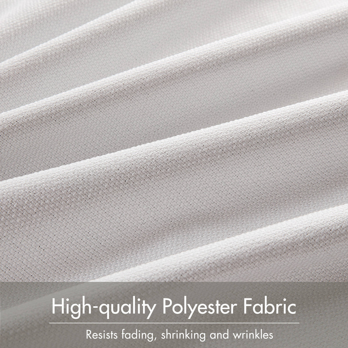 2-PK 52x84" Sound Blocking Total Blackout Curtain Panel Pair White