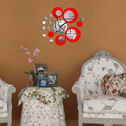 Creative European Wall Clock - DIY 3D Acrylic Design