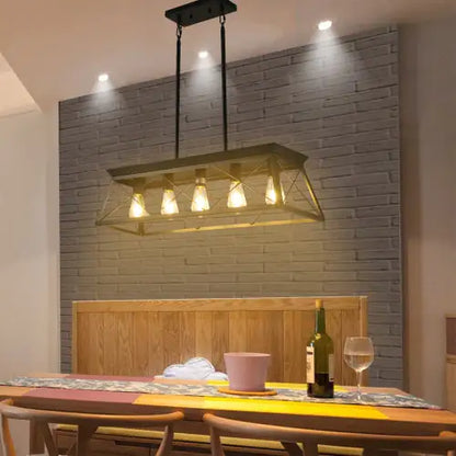 Farmhouse 5-Light Metal Chandelier